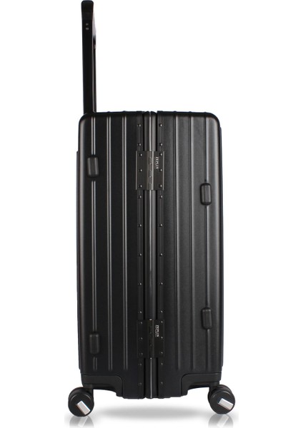 Luna Pc Policarbon 2'li Valiz Seti (Kabin ve Orta) Siyah