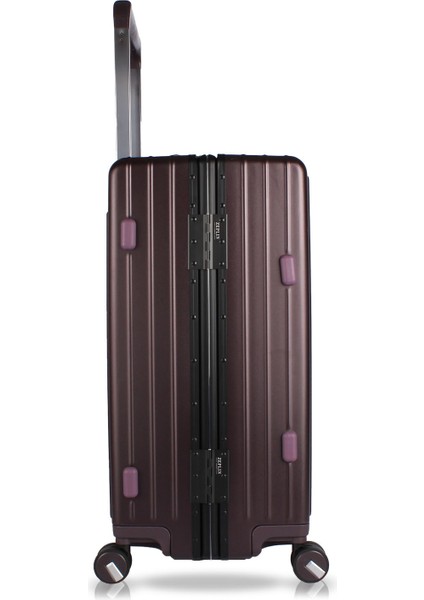 Luna Pc Policarbon 2'li Valiz Seti (Kabin ve Orta) Mor
