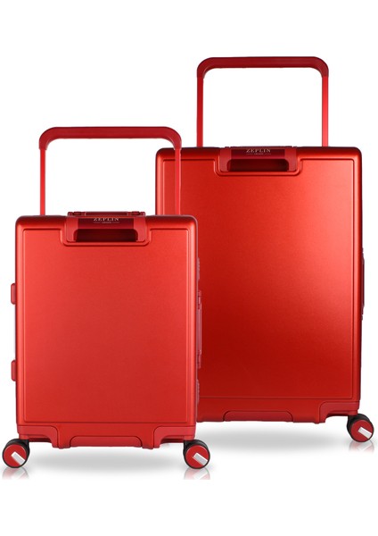 Luna Pc Policarbon 2'li Valiz Seti (Kabin ve Orta) Kırmızı fiyatları