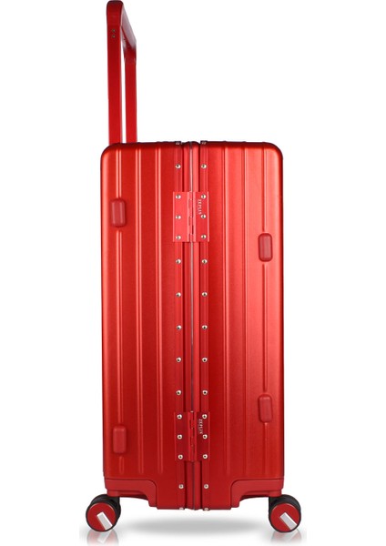 Luna Pc Policarbon 2'li Valiz Seti (Kabin ve Orta) Kırmızı