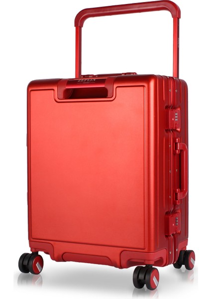 Luna Pc Policarbon Kabin Boy Valiz Kırmızı