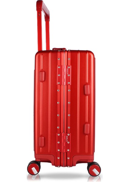 Luna Pc Policarbon Kabin Boy Valiz Kırmızı