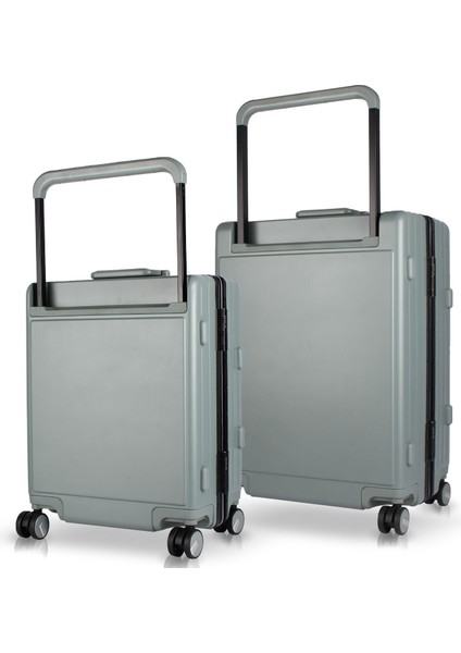 Luna Pc Policarbon 2'li Valiz Seti (Kabin ve Orta) Kuvars Gri modelleri