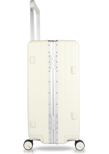 Luna Pc Policarbon Orta Boy Valiz Krem