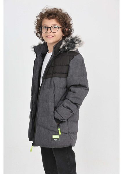 Erkek Çocuk Montu Kışlık Kalın Kapüşonlu Su Geçirmez Dış Giyim fiyatları