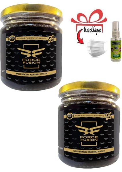 Force Fusion Erkek Özel Sorundan Koruyan Destekleyici 240 gr x 2 Adet + Çörek Otu Yağı