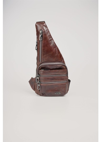 31598 Hakiki Deri Çapraz Çanta