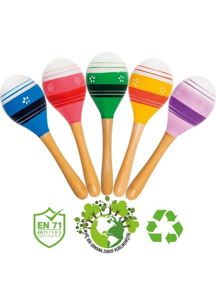 Ahşap 2'li Marakas Seti, Ritim ve Neşe Dolu Eğlence Keyfi modelleri