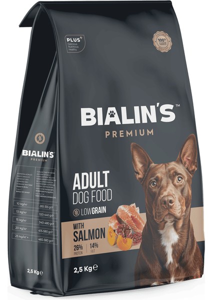 Bialins Premium Yetişkin Köpek Maması Somonlu 2.5kg