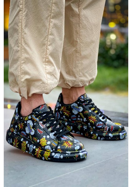 KB-X500 Kuback Siyah Boom Bağcıklı Günlük Erkek Ayakkabı modelleri