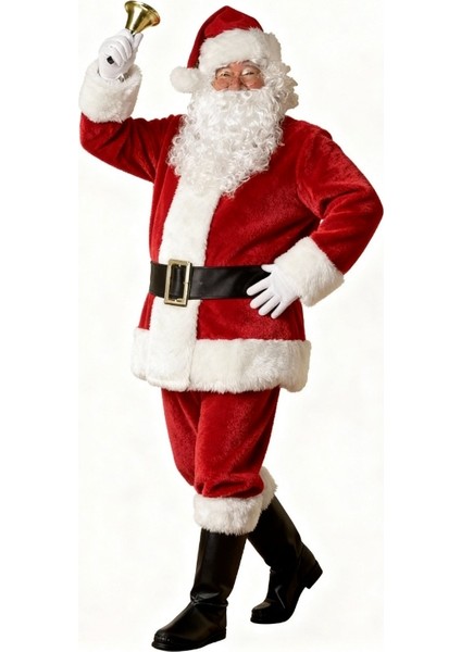 Yetişkin Noel Baba Kostümü Lüks Polar fiyatları