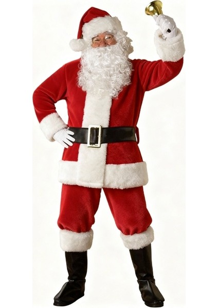 Yetişkin Noel Baba Kostümü Lüks Polar modelleri