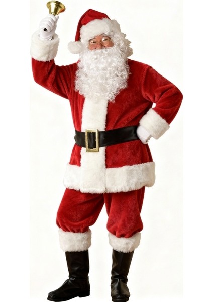 Yetişkin Noel Baba Kostümü Lüks Polar fırsatları