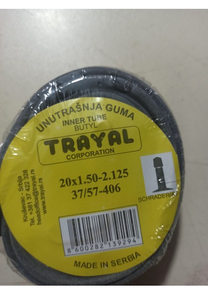 Iç Lastik 20 X 1,50/2,125 Av 35 mm