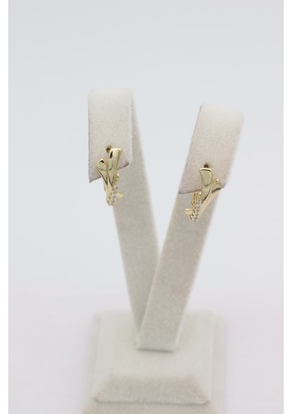 Stil Incisi/xupıng Jewelry Minimal Zirkon Taşlı Küpe