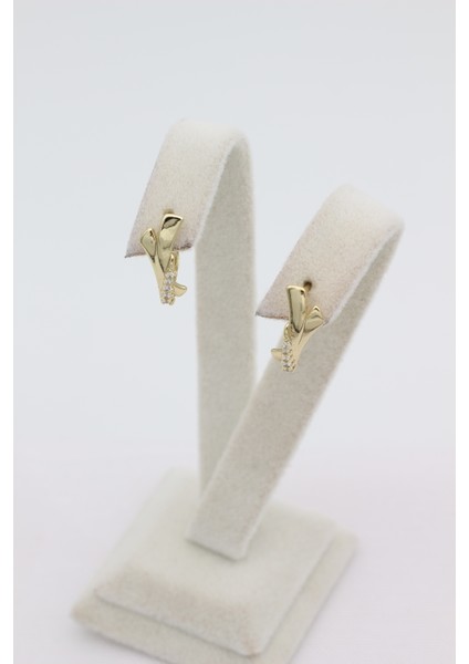 Stil Incisi/xupıng Jewelry Minimal Zirkon Taşlı Küpe fiyatları