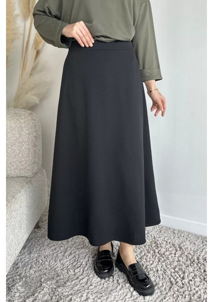 Bel Lastikti Kiloş Tesettür Etek P-00019261