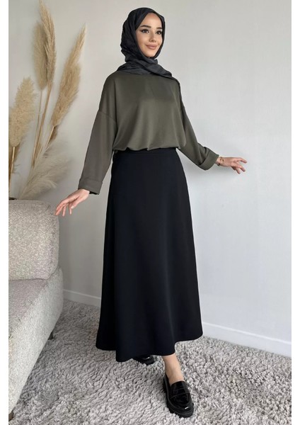 Bel Lastikti Kiloş Tesettür Etek P-00019261 fiyatları