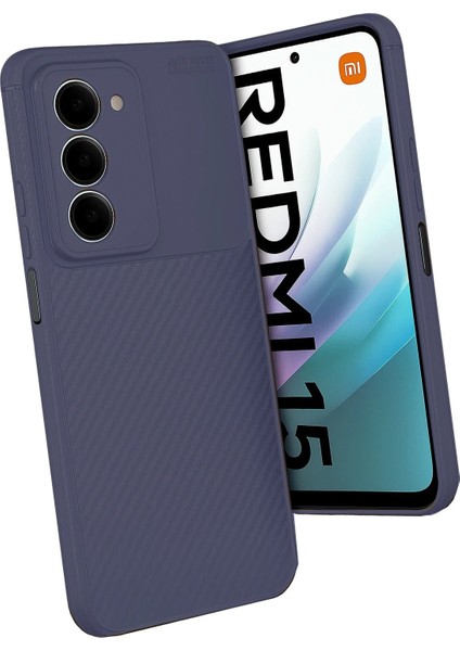 Xiaomi Redmi 15 4g Auto Focus Karbon Kapak - LACIVERT-(5796) - FEİ9259-7487 modelleri