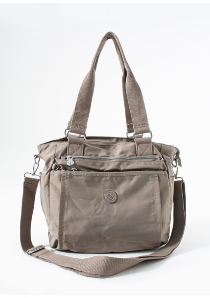 Su Geçirmez Paraşüt Kumaş Spor Görünümlü El ve Omuz Askılı Kadın Çanta