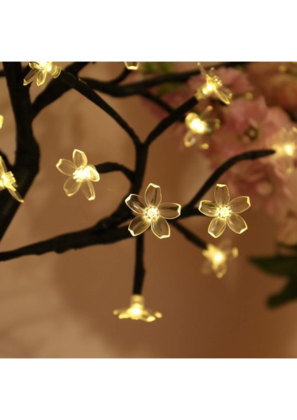 Dekoratif Bonzai Kiraz Çiçeği LED Ağaç 48 LED 50CM Cherry Blossom Tree Light Ayarlanabilir Dallar modelleri