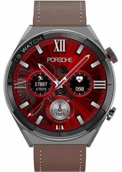 Akıllı Saat Çelik Kordon Çağrı Cevaplama Amoled Ekran Titreşimli Uyku ve Sağ - FEİ2590-995 indirimleri