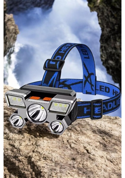 Ultra Güçlü LED Işık Şarjlı Kafa Lambası Balıkçı Lambası Kafa Feneri - FEİ3180-6225 fiyatları