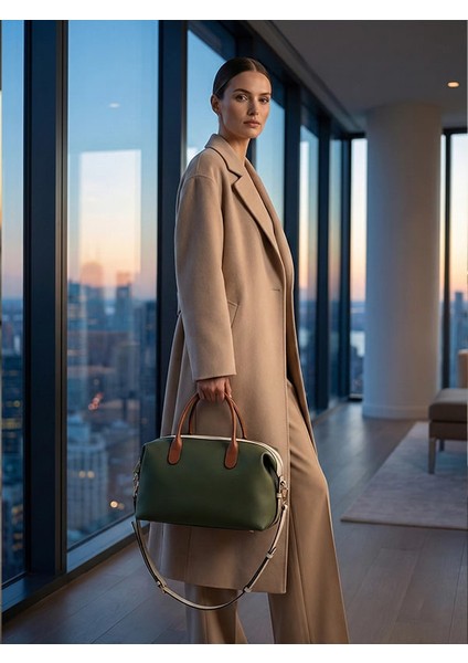 Kadın Üç Renkli Hakiki Deri Tote Çanta fiyatları