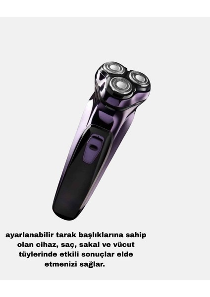 Profesyonel Şarjlı Tıraş Makinesi Ayarlanabilir Başlıklı Kablosuz - FEİ9992-3721 indirimleri