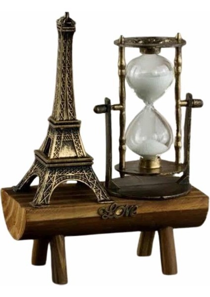 Eyfel Kuleli Kum Saati Dekoratif Hediyelik Eşya Retro Eyfel Kulesi - FEİ3855-9285 indirimleri