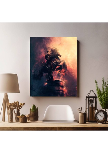 Şaha Kalkan Mustafa Kemal Atatürk Kanvas Tablo