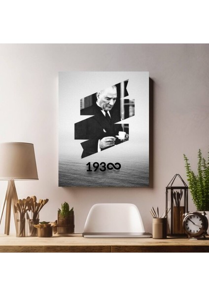 Atatürk 1938 Ölümsüzlük Kanvas Tablo