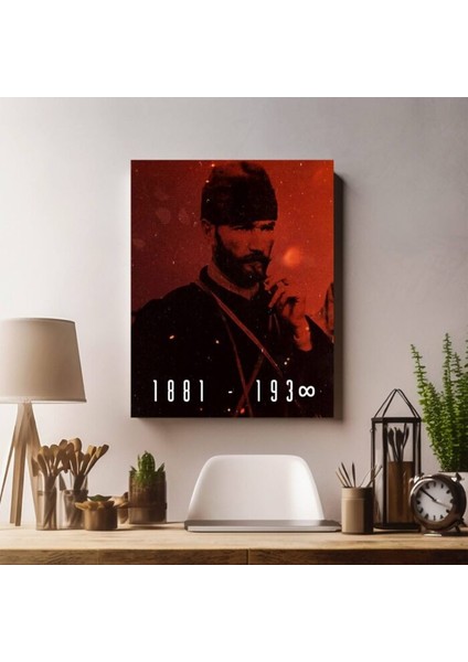 1881 – 1938 Atatürk Kanvas Tablo