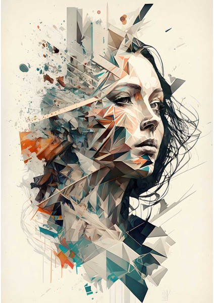 Dinamik Yüz Kompozisyonu Kanvas Tablo Duvar Resim fiyatları