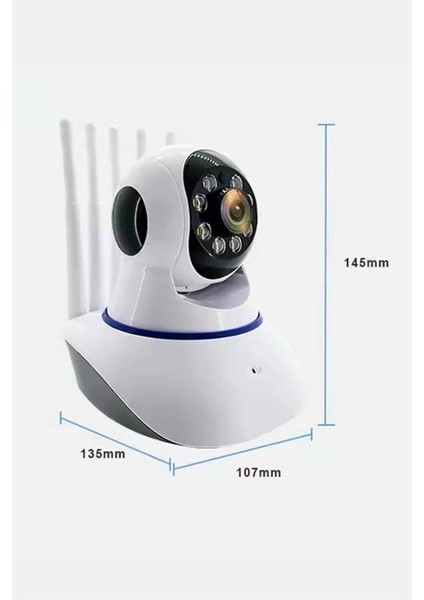 Akıllı Gece Görüşlü Sensörlü Wifi Kamera Telefondan Takip Edilebilir - FEİ3317-3960 fırsatları