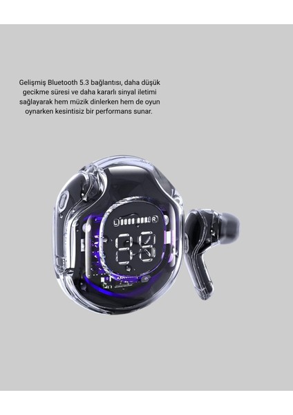 Bluetooth 5.3 Kablosuz Kulaklık Hifi Stereo ve Ekstra Bass Dijital Ekranlı - FEİ1553-7118 fırsatları