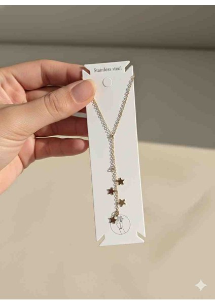 ​✨ Trend Aksesuar! Sallantılı Yıldız Detaylı Altın Rengi Şahmeran (Hand Chain fiyatları