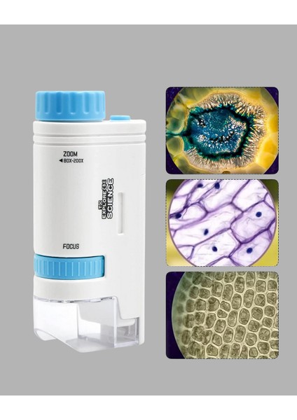 LED Işıklı Mikroskop 80X–200X Zoom Eğitici Bilim Seti ve Taşınabilir - FEİ9219-2286 fırsatları