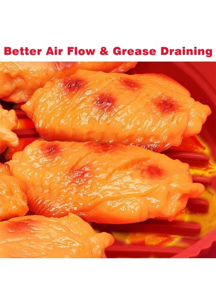 5 Ila 8 Qt Için 8,5 Inçlik Yeniden Kullanılabilir Bölmeli Fritöz Kaplamaları, A (Yurt Dışından) indirimleri