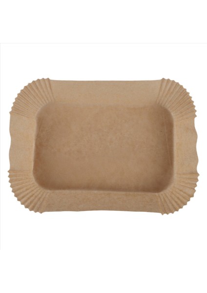 50 Adet Dikdörtgen Tek Kullanımlık Airfryer Pişirme Kağıdı Astarı (Yurt Dışından)