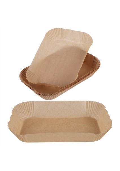 50 Adet Dikdörtgen Tek Kullanımlık Airfryer Pişirme Kağıdı Astarı (Yurt Dışından) modelleri