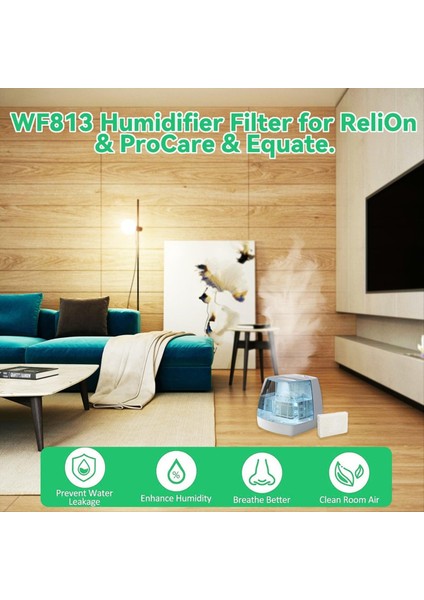 Equate EQWF813 PCWF813 Relion RCM832 Soğuk Sis Nemlendirici Filtresi Için (Yurt Dışından) modelleri