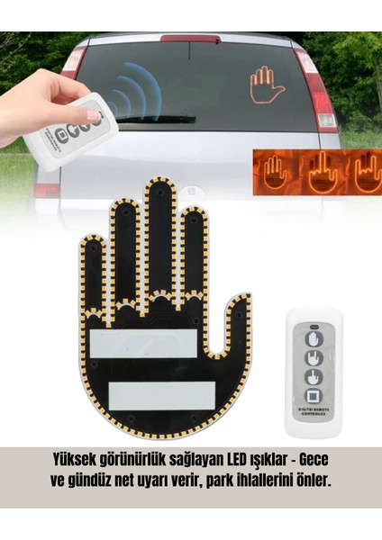 Uzaktan Kumandalı LED El Park Uyarı Cihazı 2025 Model A Kalite - FEİ6761-6842 fırsatları