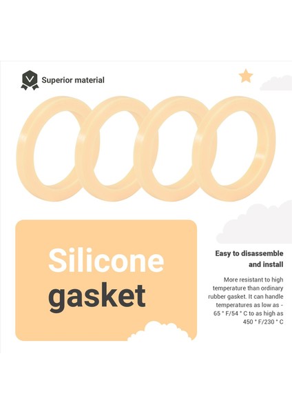 Breville Için 54 mm Silikon Buhar Halkası, 4'lü Grup Başlığı Contası (Yurt Dışından) indirimleri