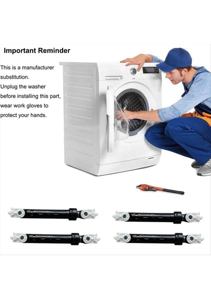 Whirlpool Için 4 Adet Yıkayıcı Amortisörü Değişimi (Yurt Dışından) fırsatları