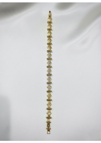 Xuping 14 Ayar Vip Zirkon Taşlı Gold Çelik Bileklik fiyatları