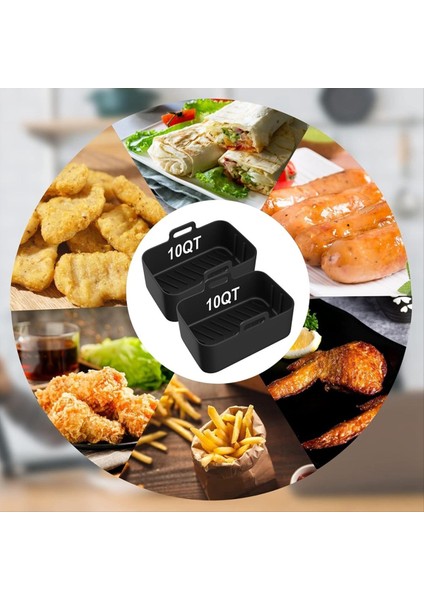 Ninja Air Fryer Için 2 Adet Silikon Kaplama Yeniden Kullanılabilir 10QT (Yurt Dışından) fiyatları