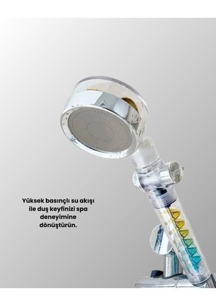 Rahatlatıcı Yağmur Etkili El Duşu – Döner Pervaneli Dayanıklı ve Şık Tasa - FEİ4937-314 modelleri