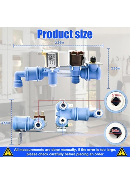 Frigidaire Kenmore Electrolux Için Buzdolabı Su Giriş Vanası (Yurt Dışından) modelleri