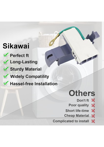 Whirlpool Için 4'lü Çamaşır Makinesi Kapağı Anahtarı Yedek Parçası (Yurt Dışından) indirimleri